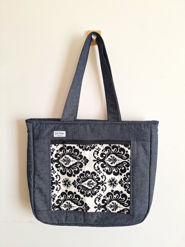 Tote Bags - Black and White