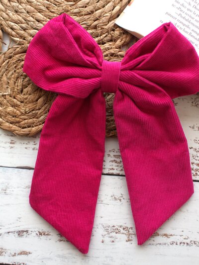 Lazo XL Microcotelé fucsia