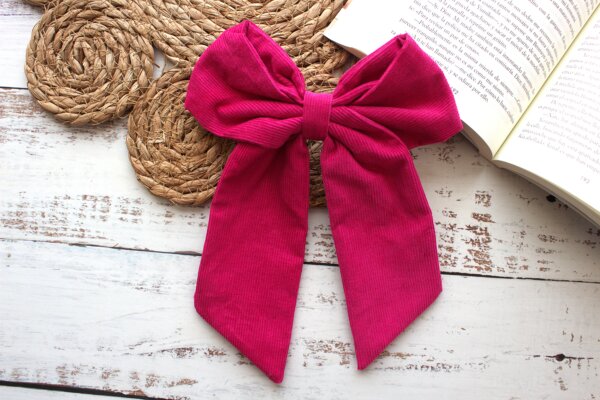 Lazo XL Microcotelé fucsia