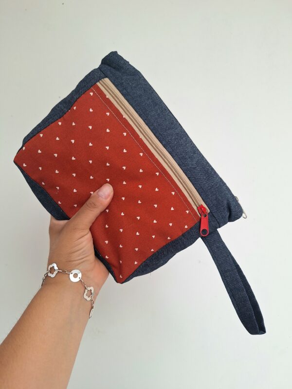 Estuche XL - Corazones rojo
