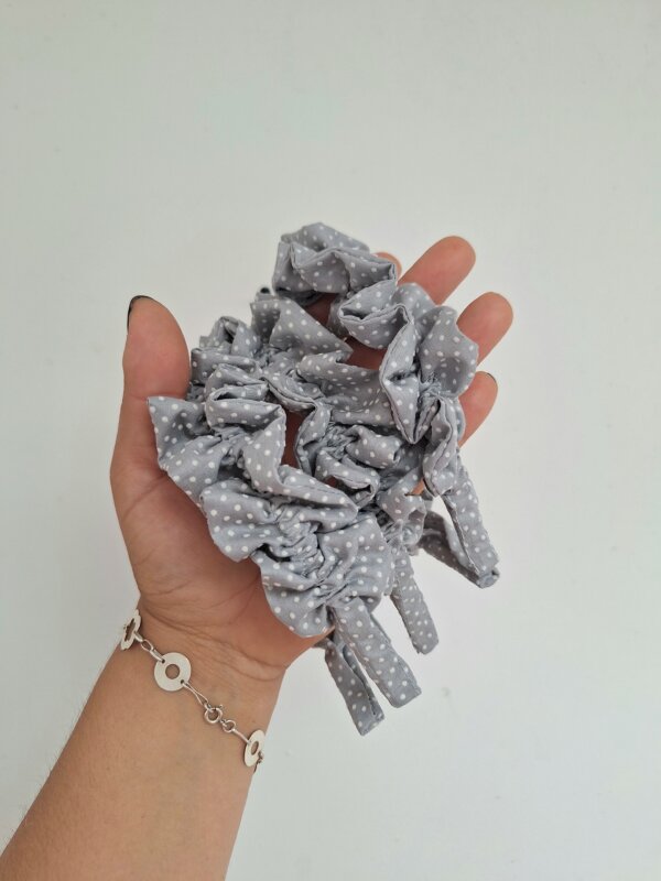 Cintillo - Gris lunares