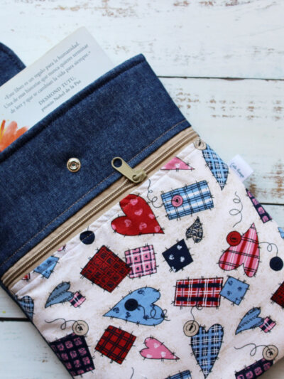 Funda Libro – Love patchwork