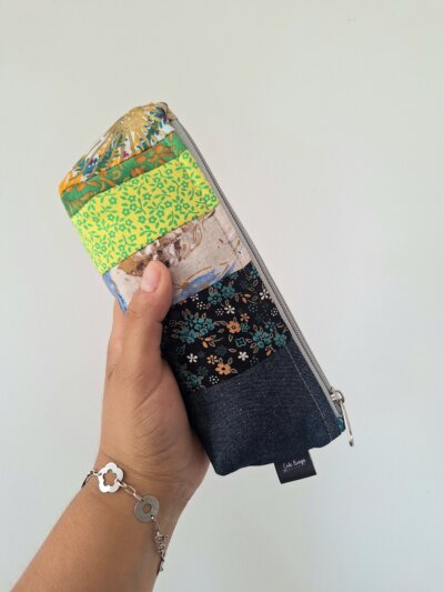 Estuche Mini – Retazos Fluor